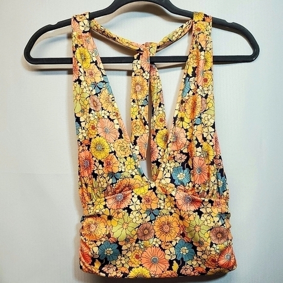 Anthropologie Caution to the Wind Floral Halter Top - Picture 1 of 4